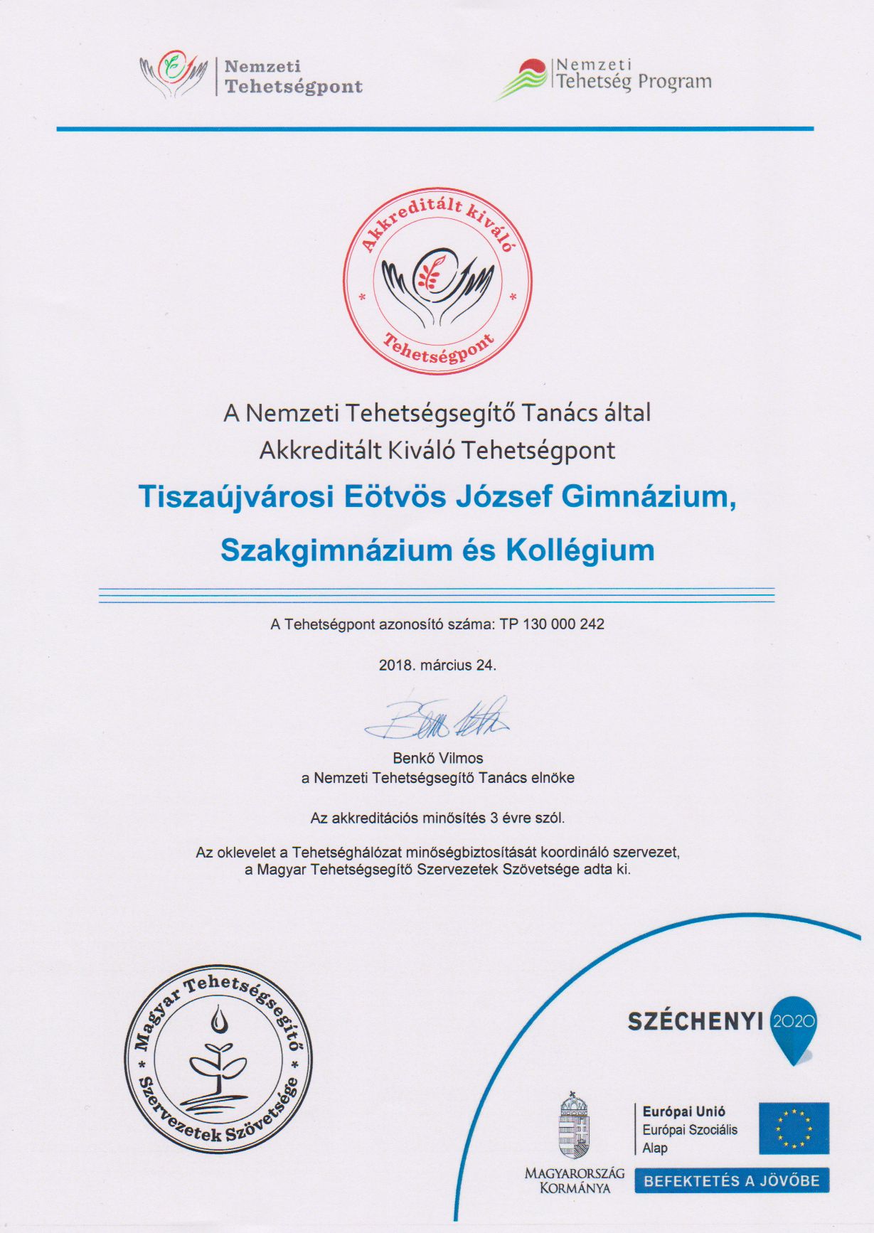 tehetsegpont